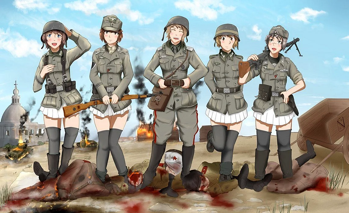 Anime World War 2 Wallpaper