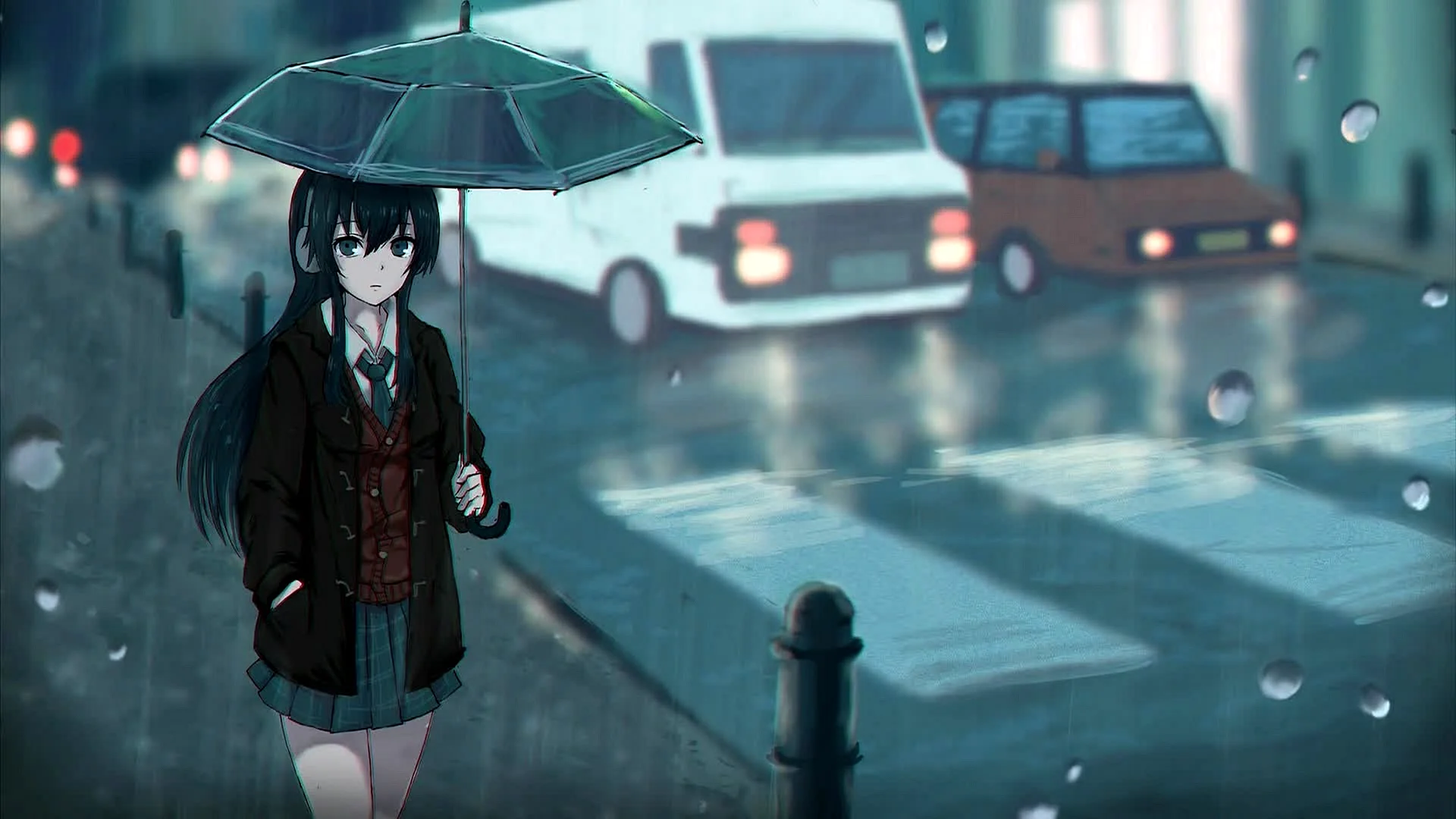 Anime Rain Wallpaper