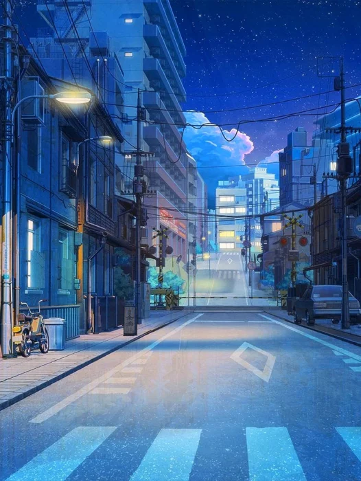 Anime Town Wallpaper