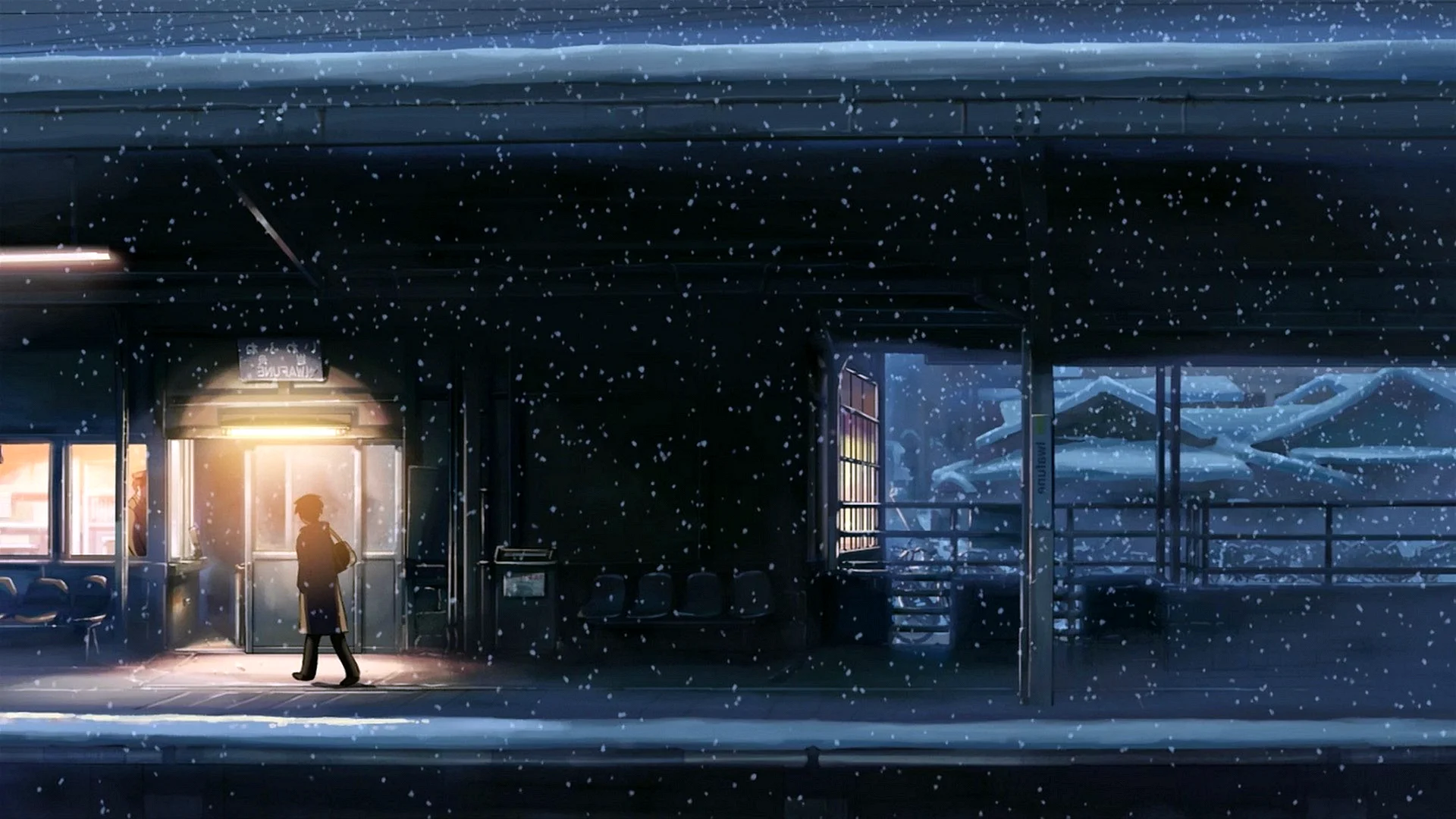 Anime Winter Background Wallpaper