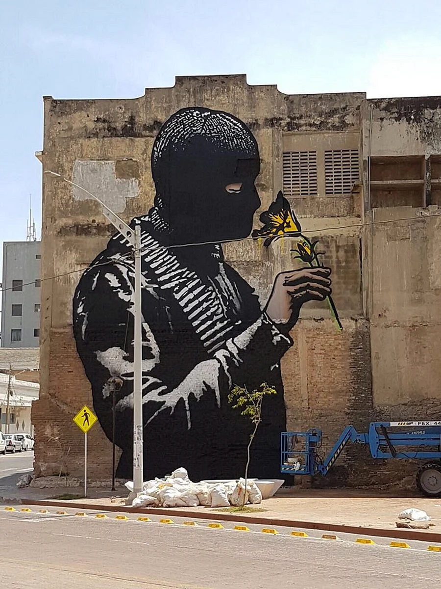 Anti-War Graffiti Wallpaper For iPhone