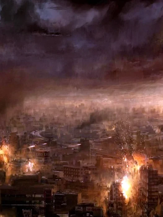 Apocalypse Burning City Wallpaper