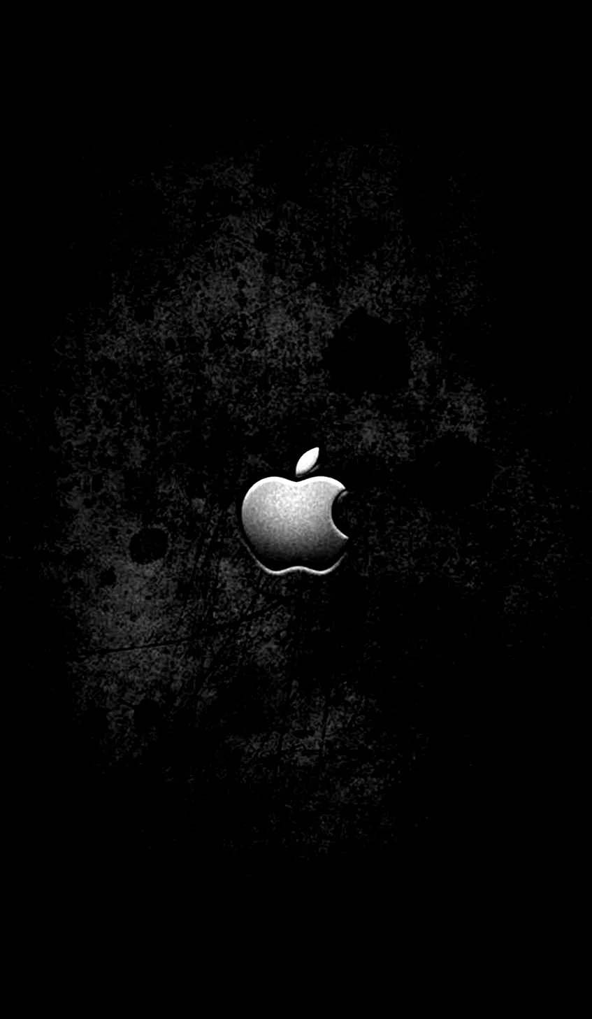 Apple Black Wallpaper For iPhone
