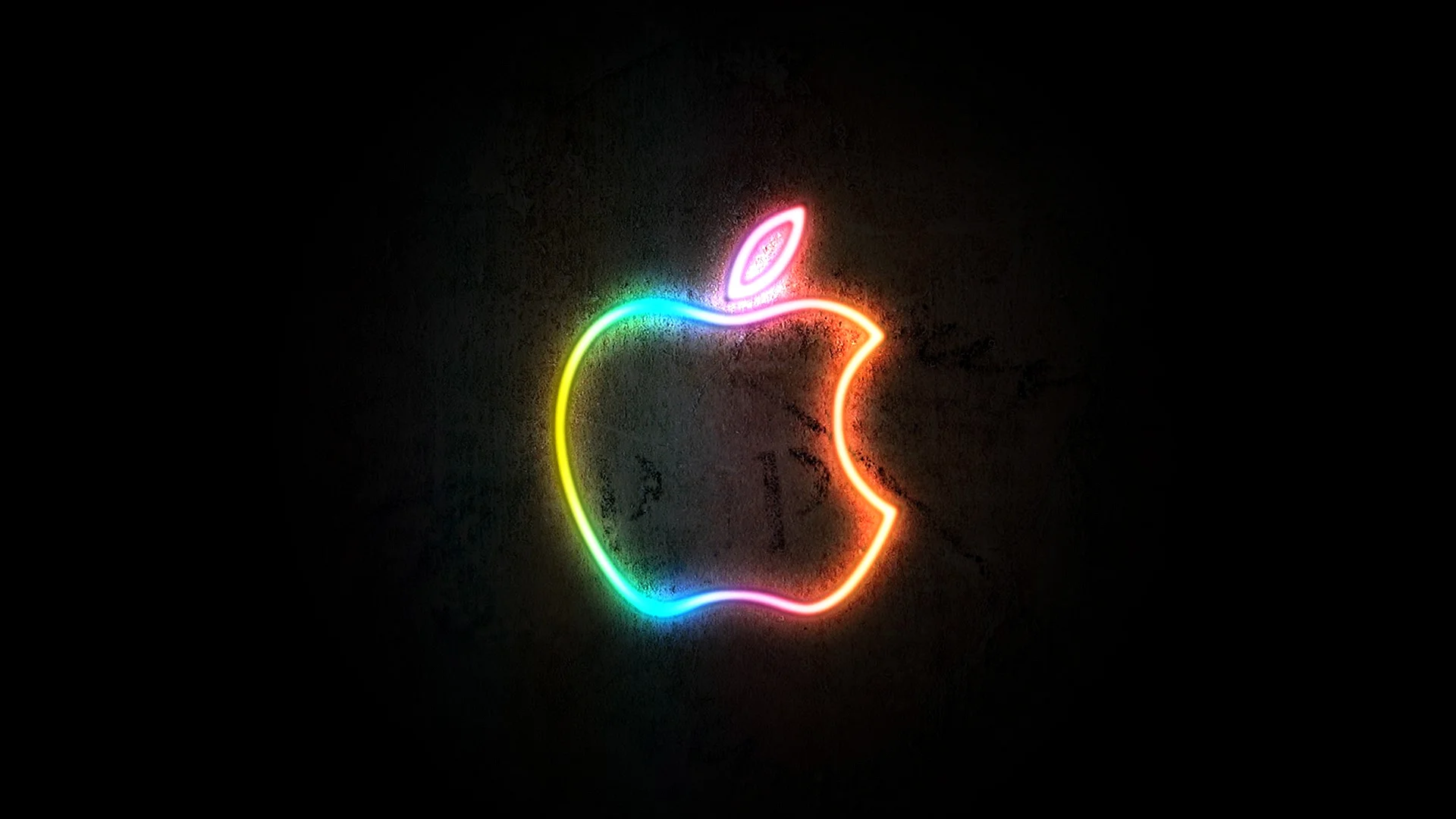 Apple Neon Wallpaper