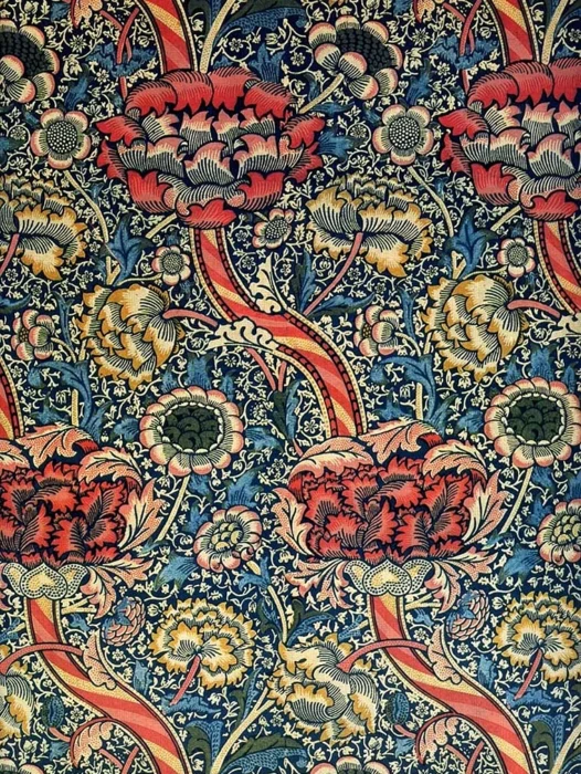 Art Nouveau Fabrics Wallpaper