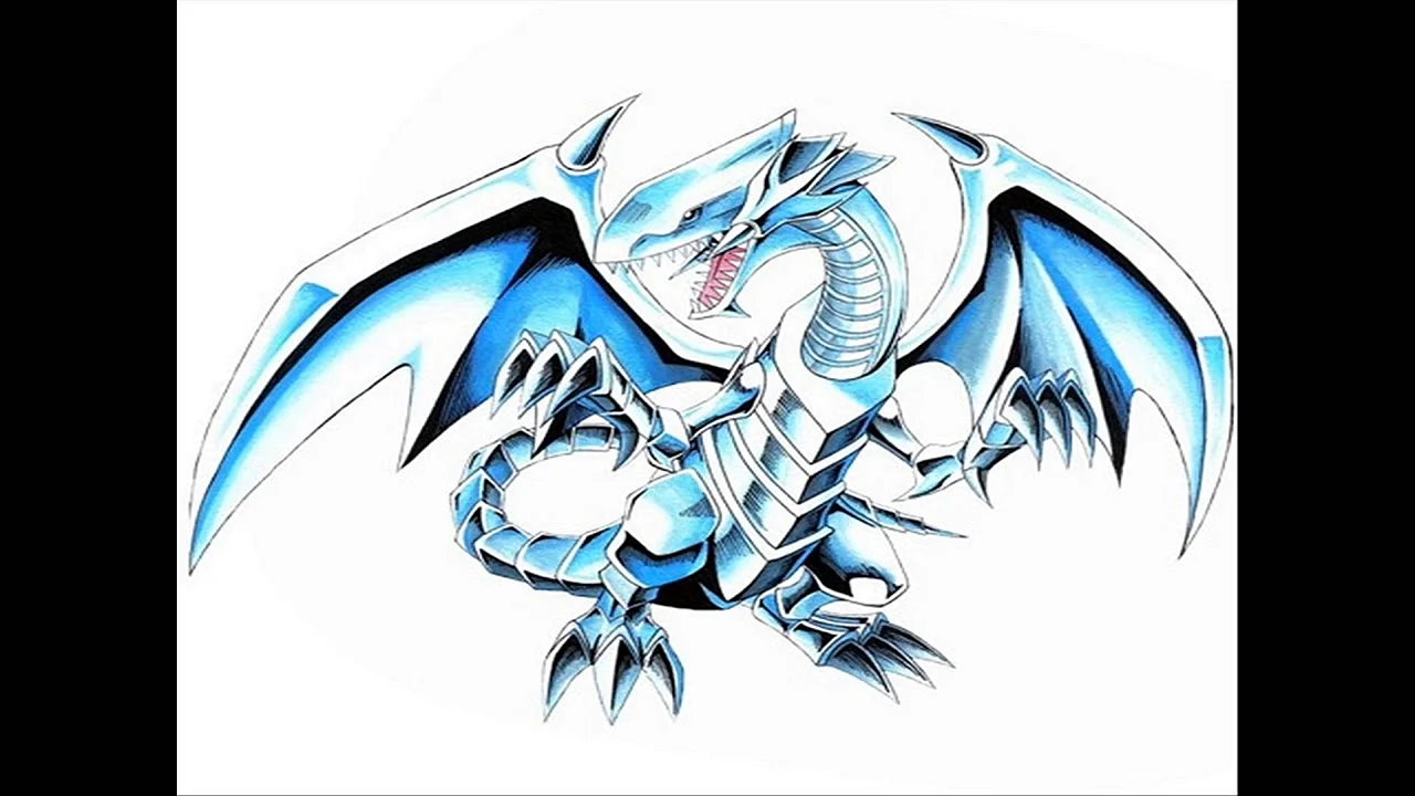 Aryan Blue Eyes White Dragon Wallpaper