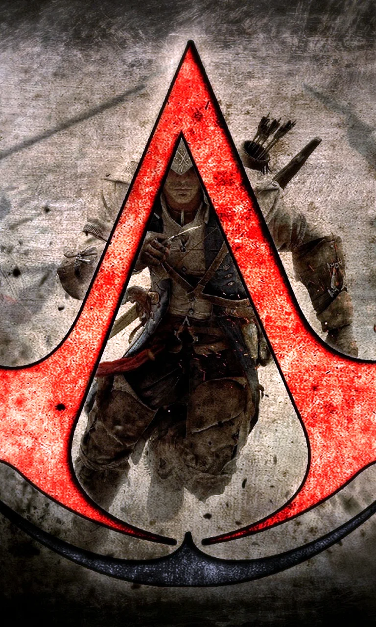 Assassins Creed Mobile Logo Wallpaper For iPhone