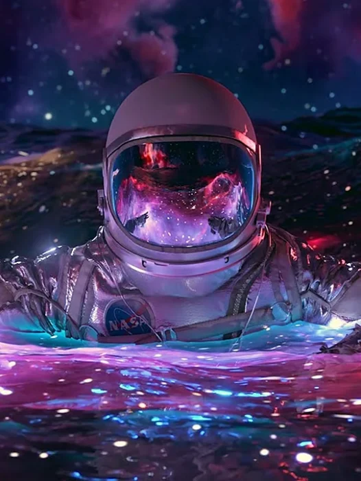 Astronaut In Space Wallpaper