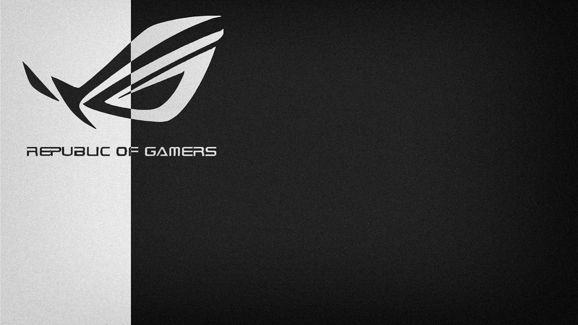 Asus Rog Blue And White Logo Wallpaper