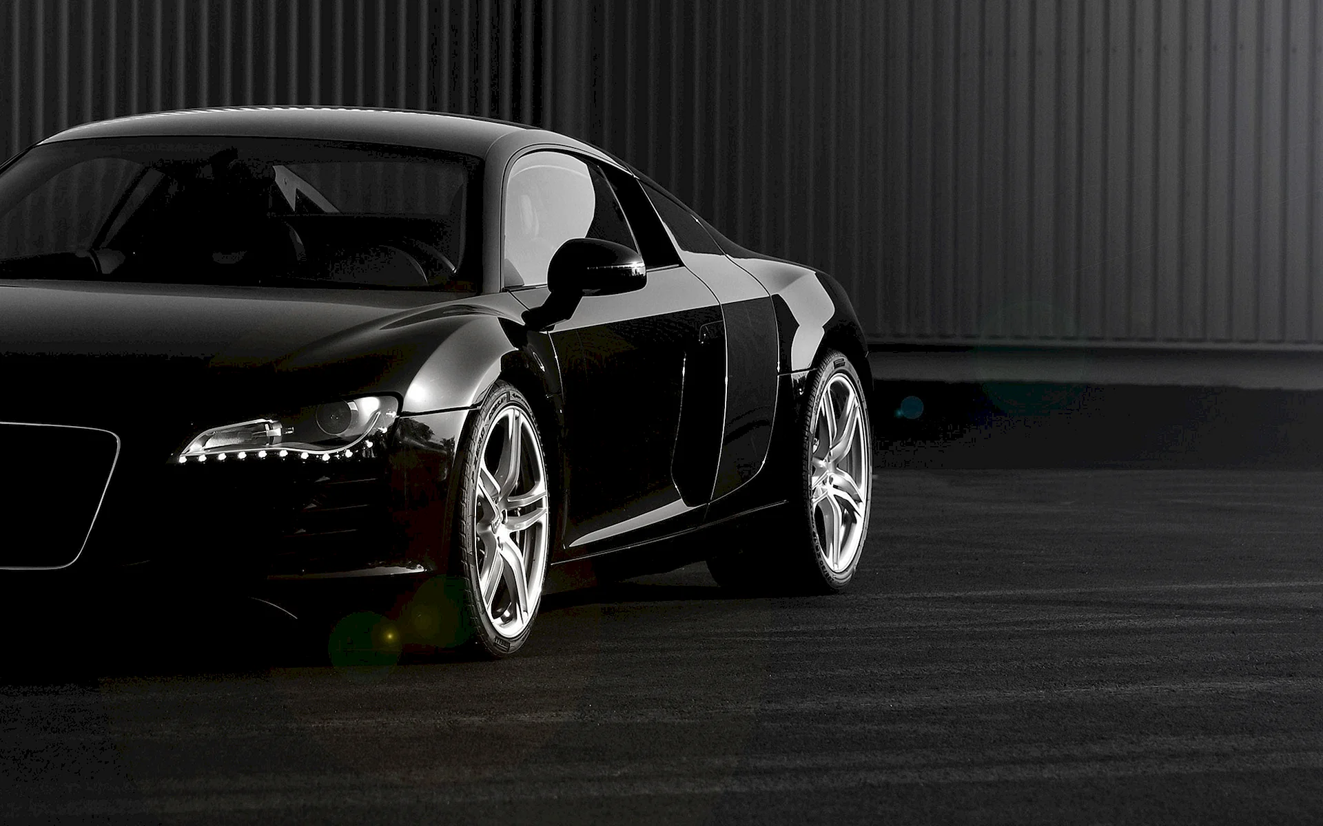 Audi R8 Black Wallpaper