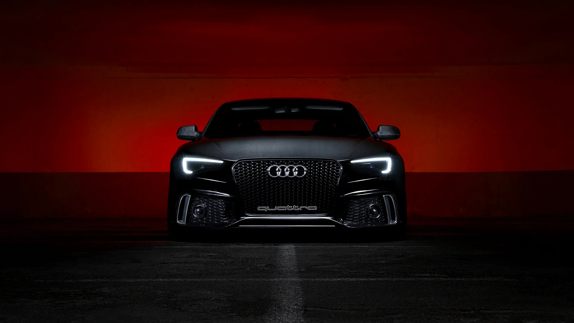 Audi Rs 4k Dark Wallpaper