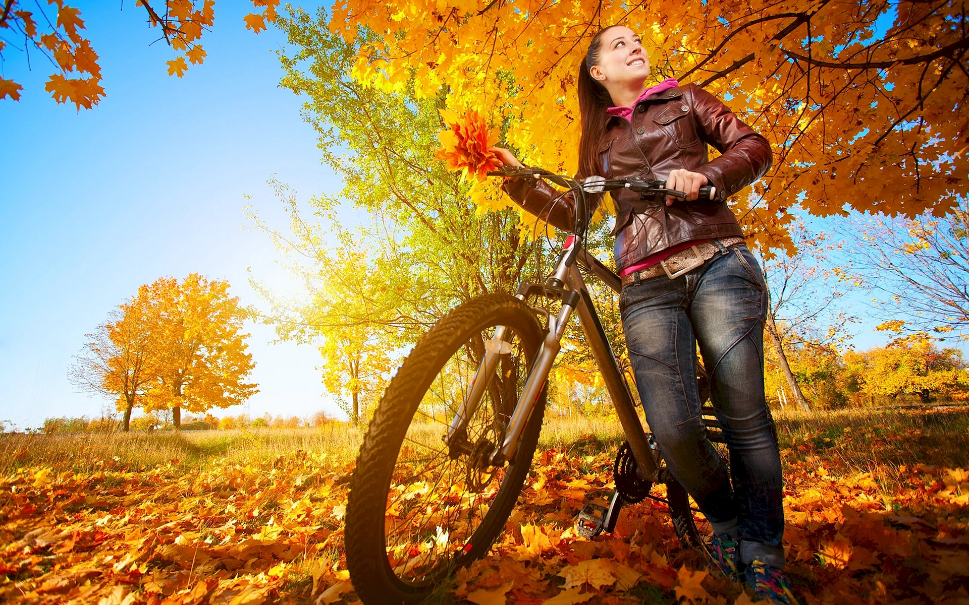 Autumn People Wallpaper