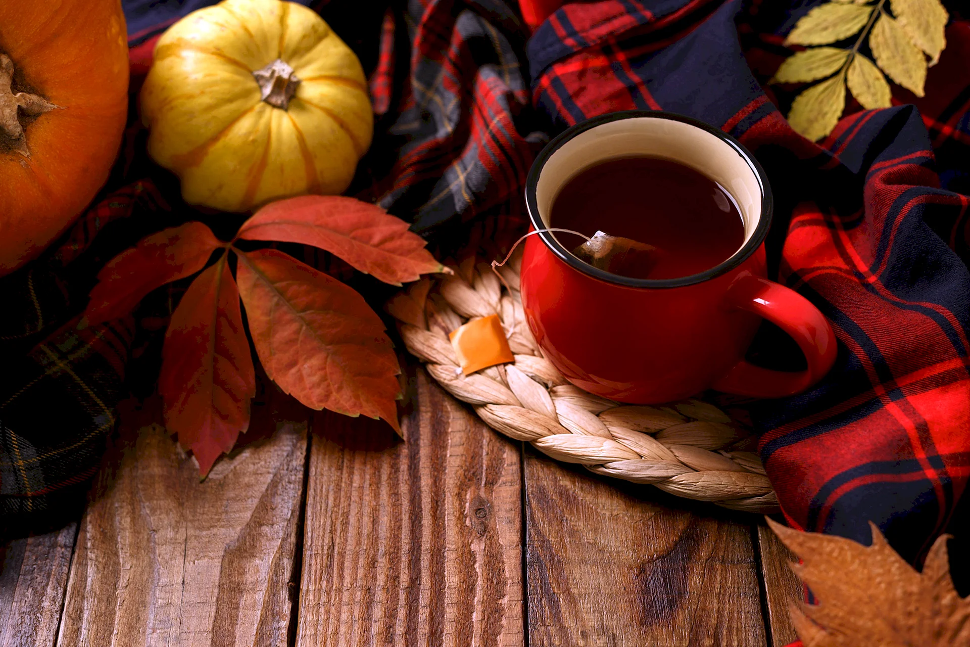 Autumn Tea Wallpaper