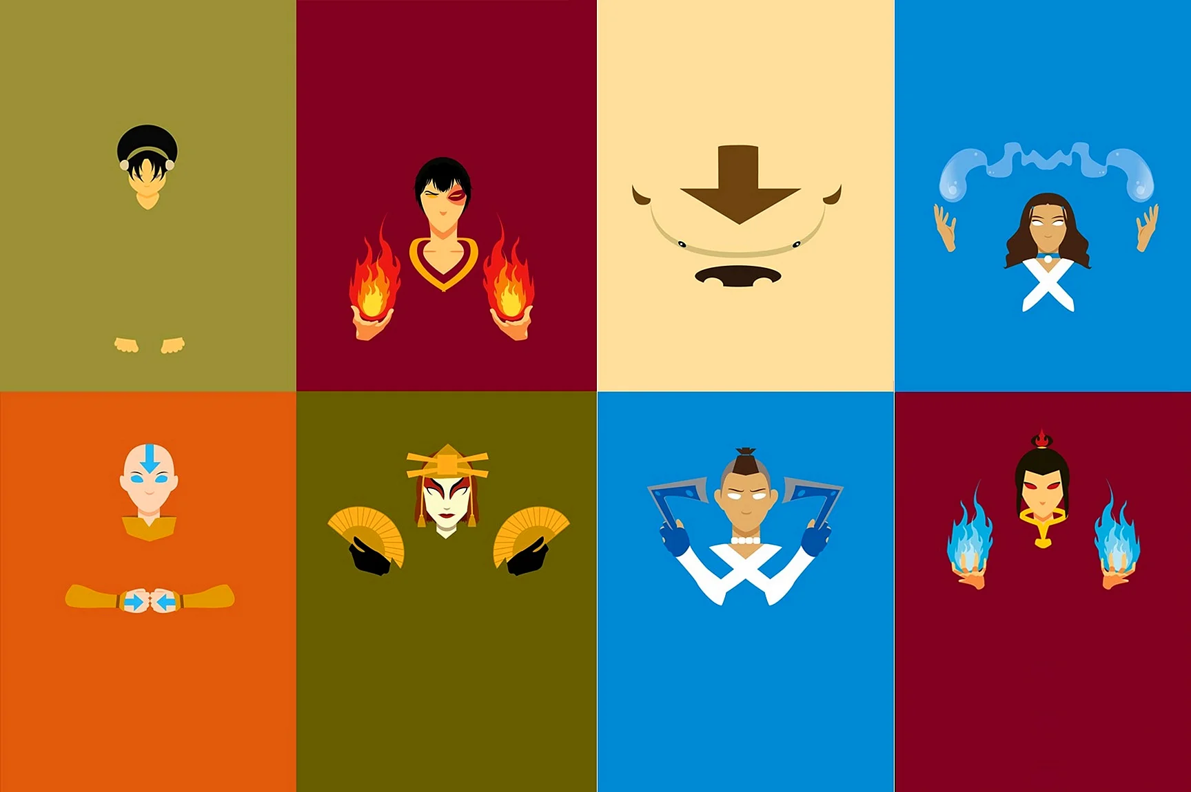 Avatar The Last Airbender Elements Wallpaper