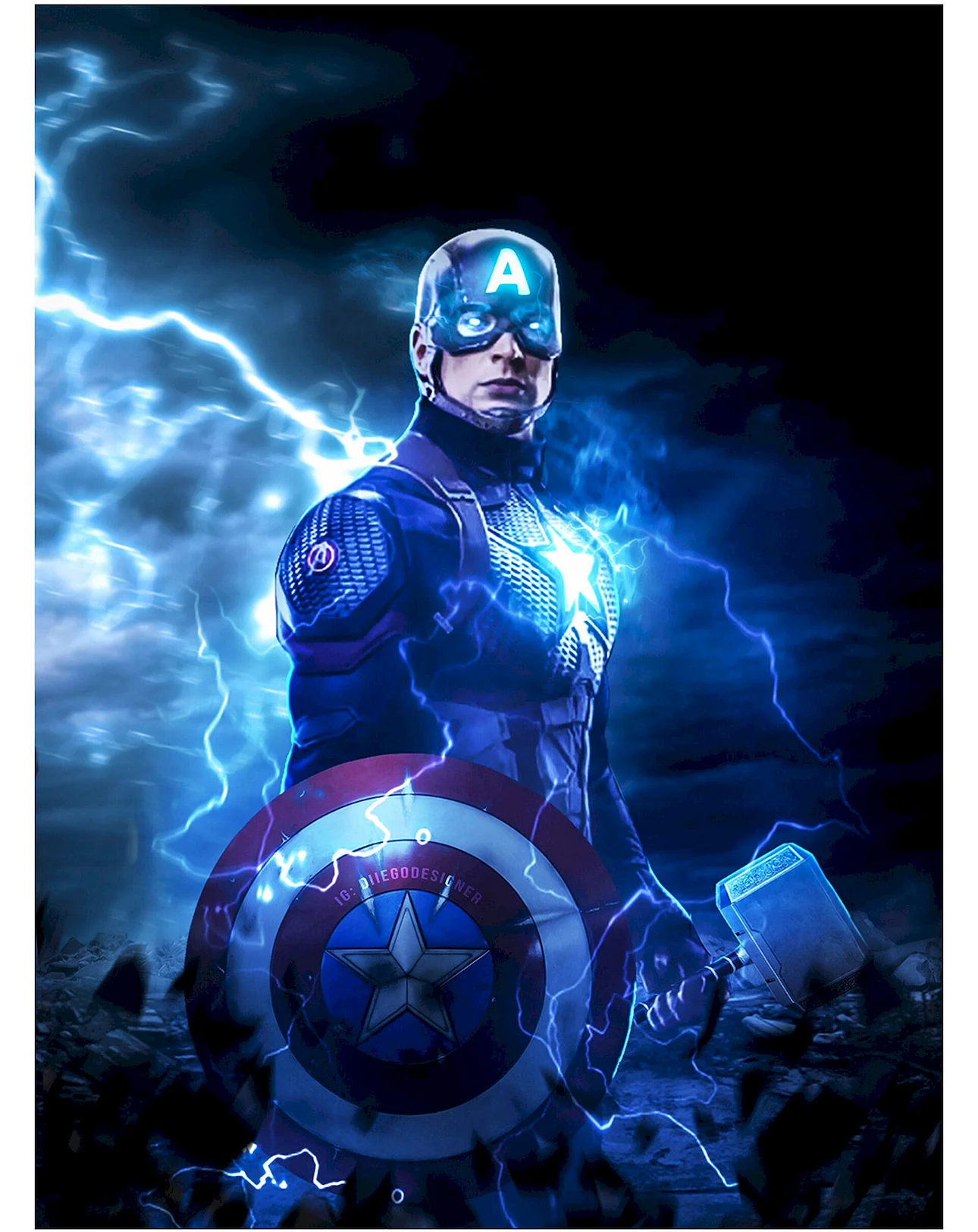Avengers Endgame Captain America Wallpaper For iPhone