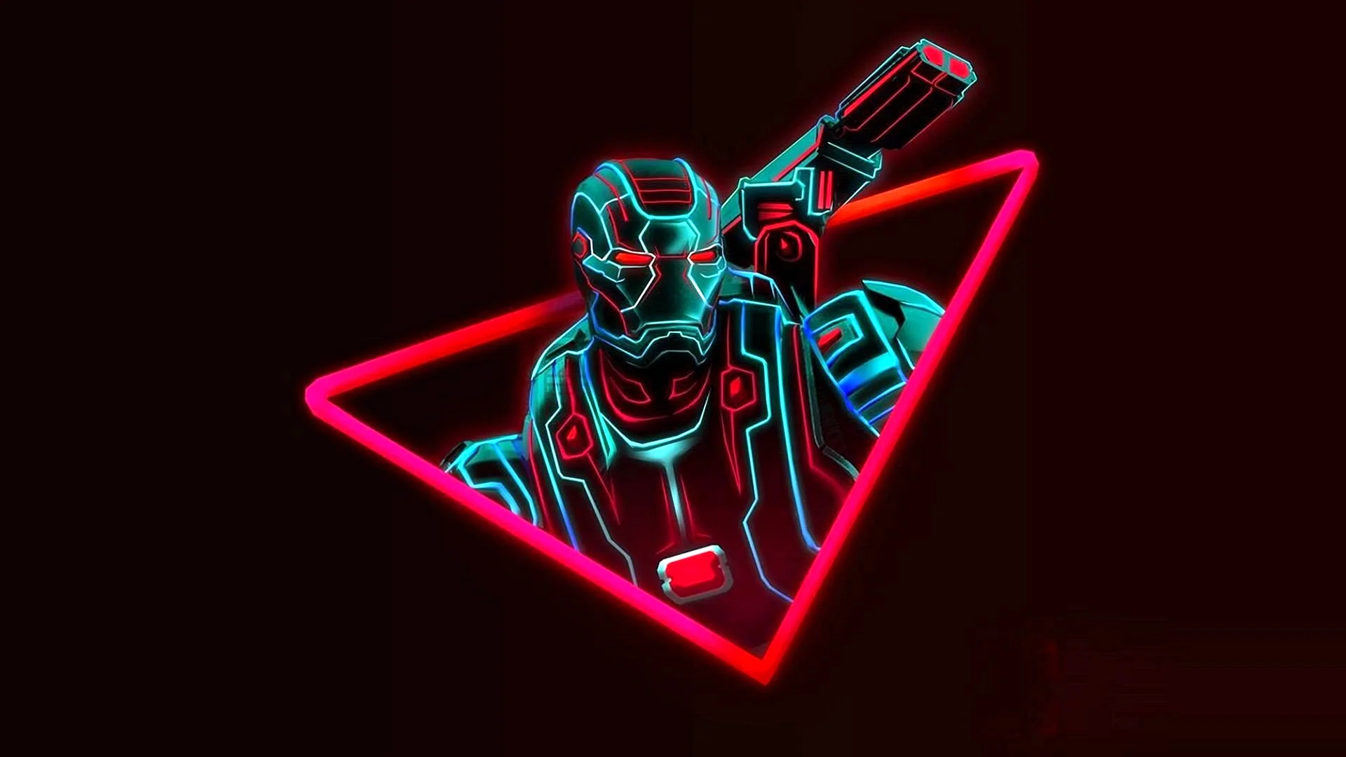 Avengers Neon Wallpaper