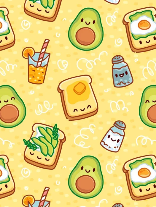 Avocado Pattern Wallpaper