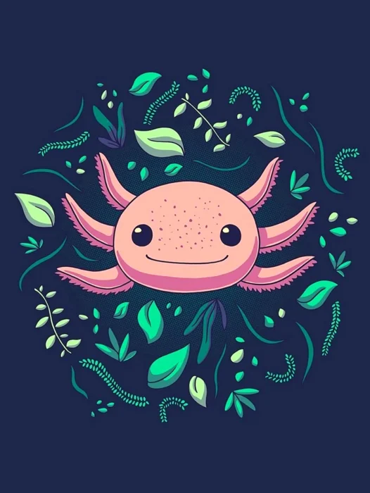 Axolotl Art Wallpaper