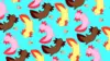 Axolotl Pattern Wallpaper