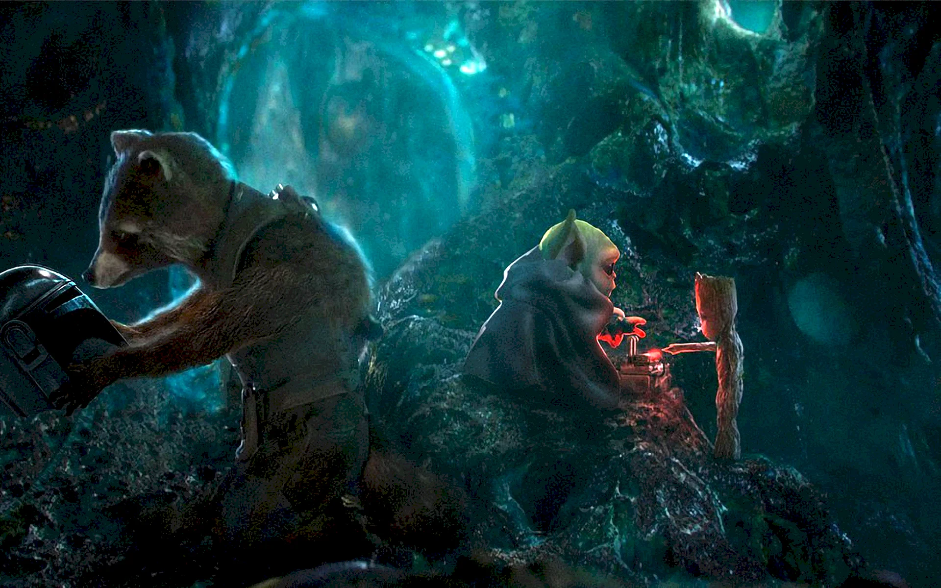 Baby Groot And Baby Yoda Wallpaper