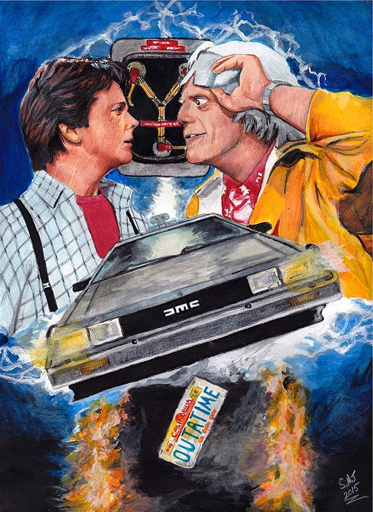 Back To The Future Poster Wallpaper For iPhone