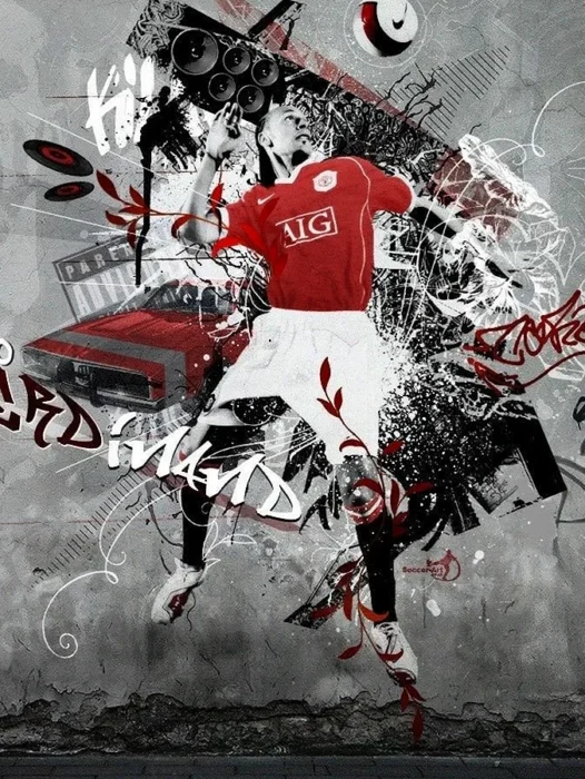 Background Graffiti Football Wallpaper