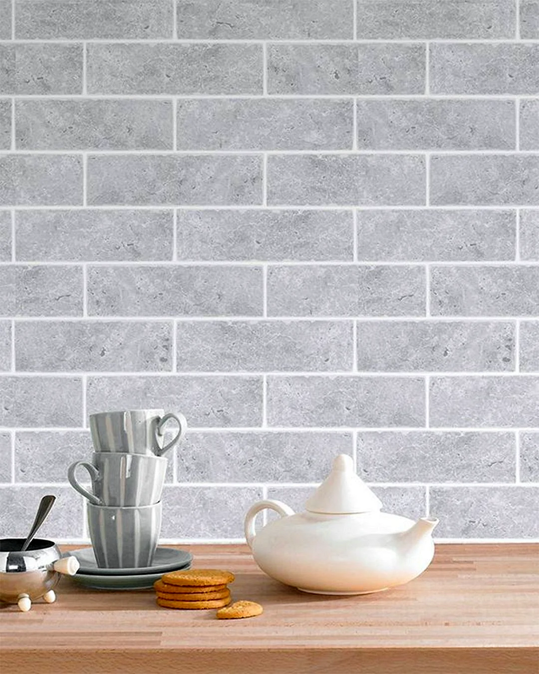 Background Kitchen Tiles Wall Wallpaper