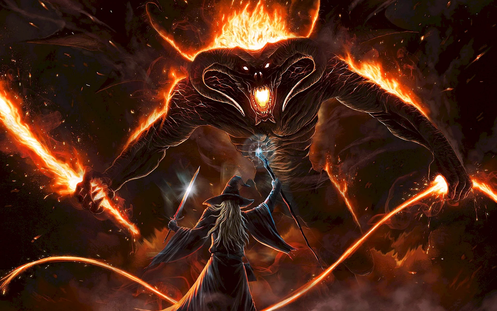 Balrog Lord Of The Rings Wallpaper