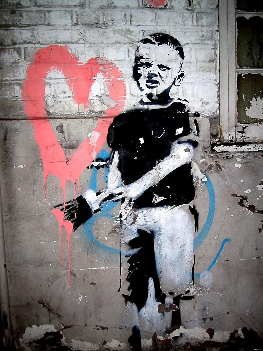 Banksy Boy Wallpaper For iPhone