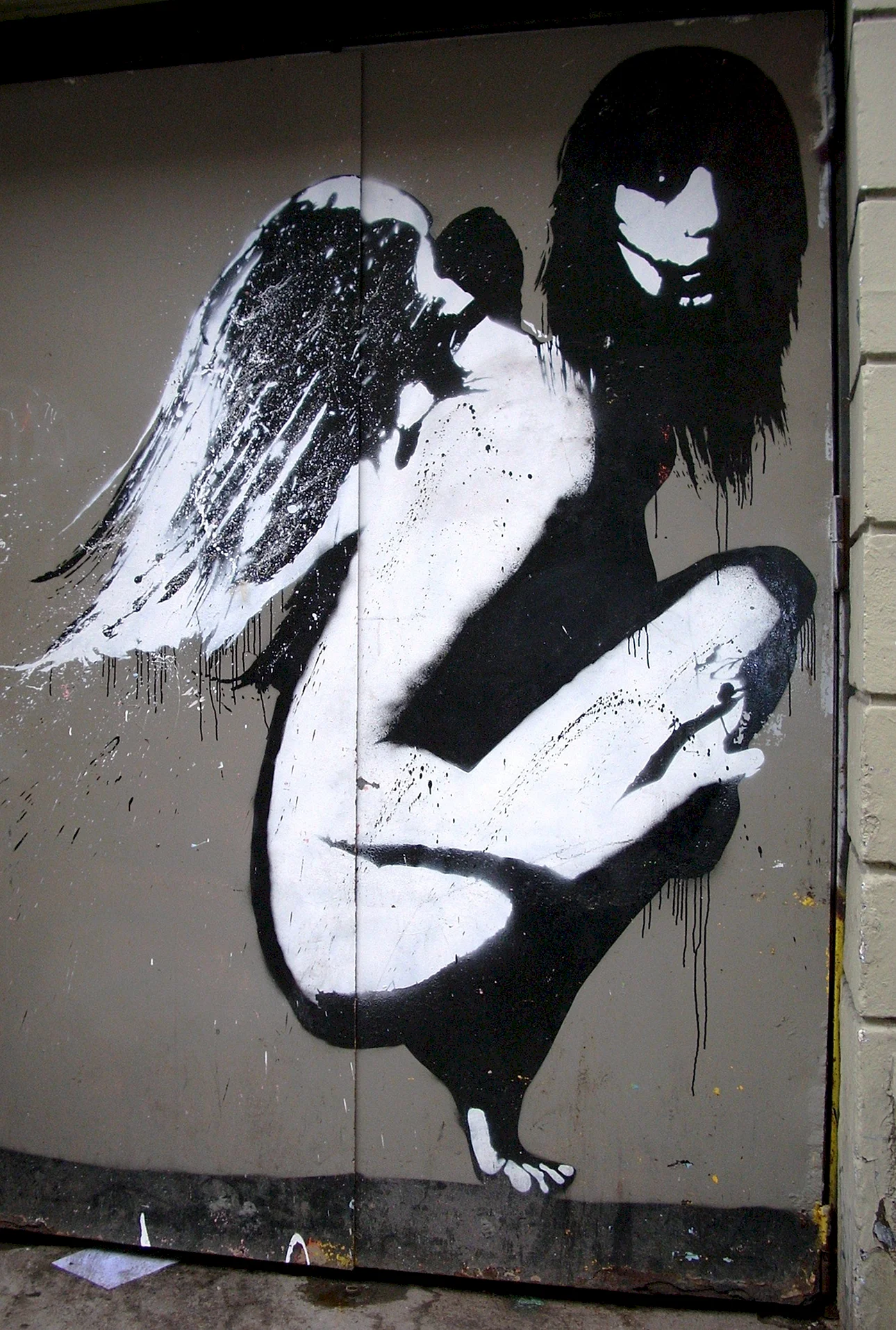 Banksy Fallen Angel Wallpaper For iPhone