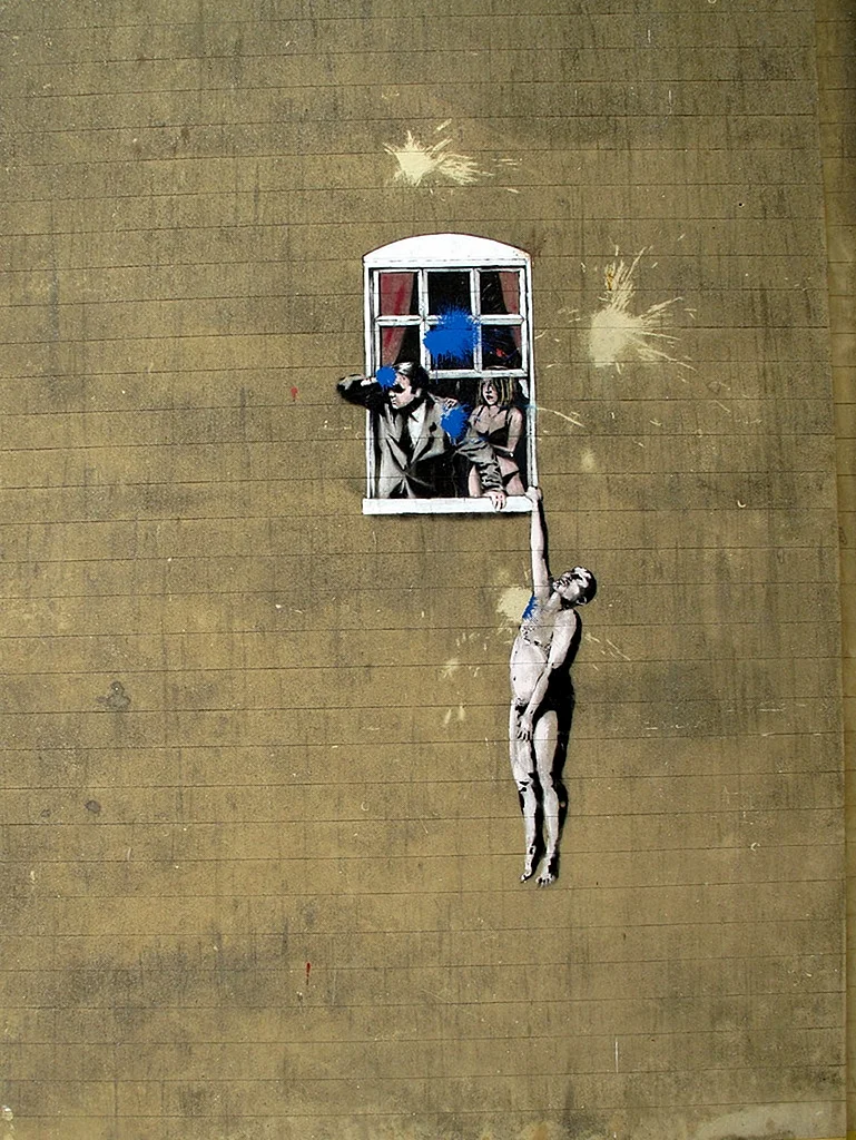 Banksy Helicopter Wallpaper For iPhone