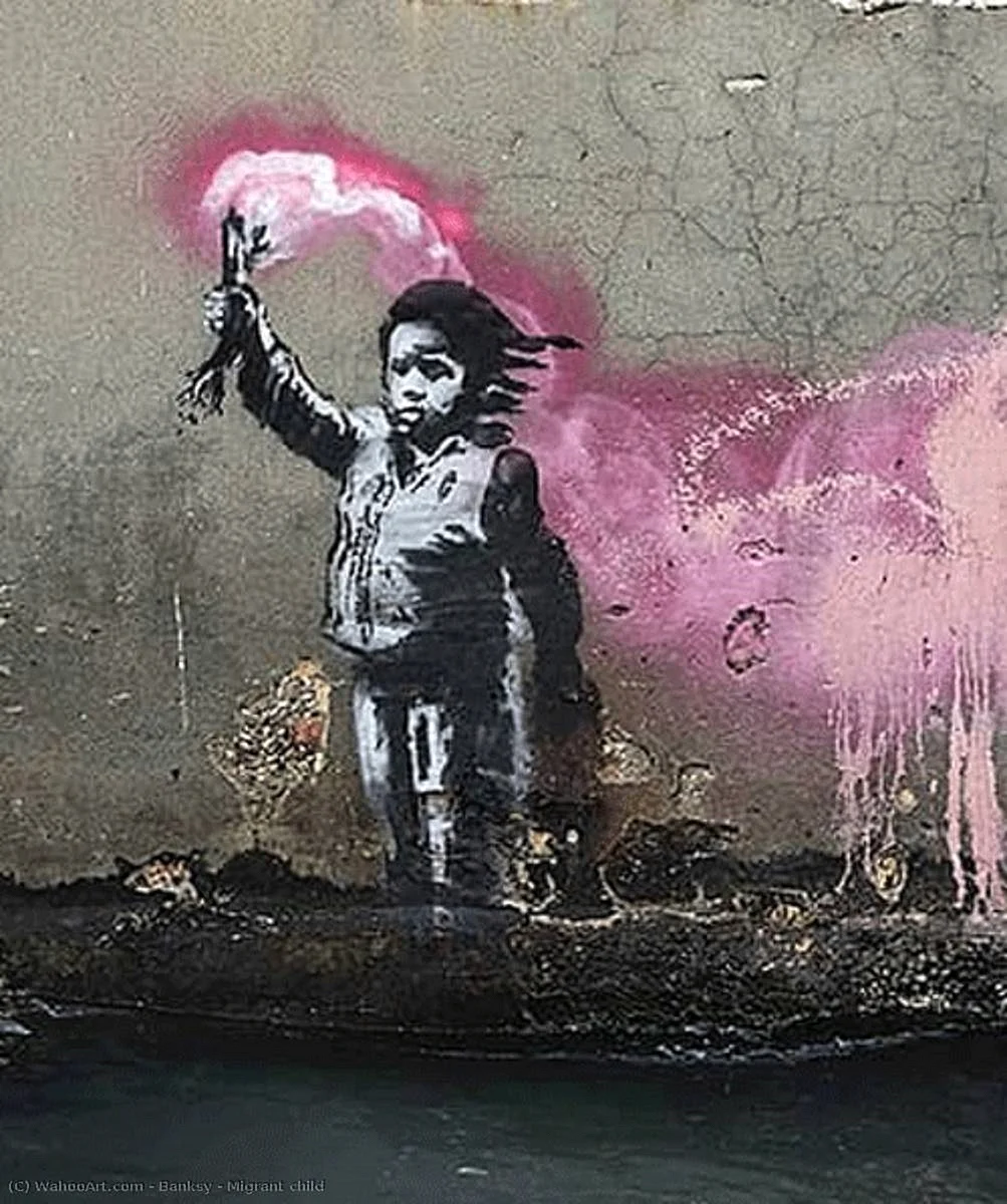 Banksy Painting Wallpaper For iPhone