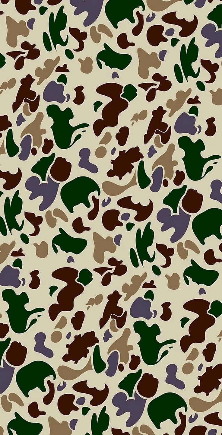 Bape Camouflage Wallpaper For iPhone