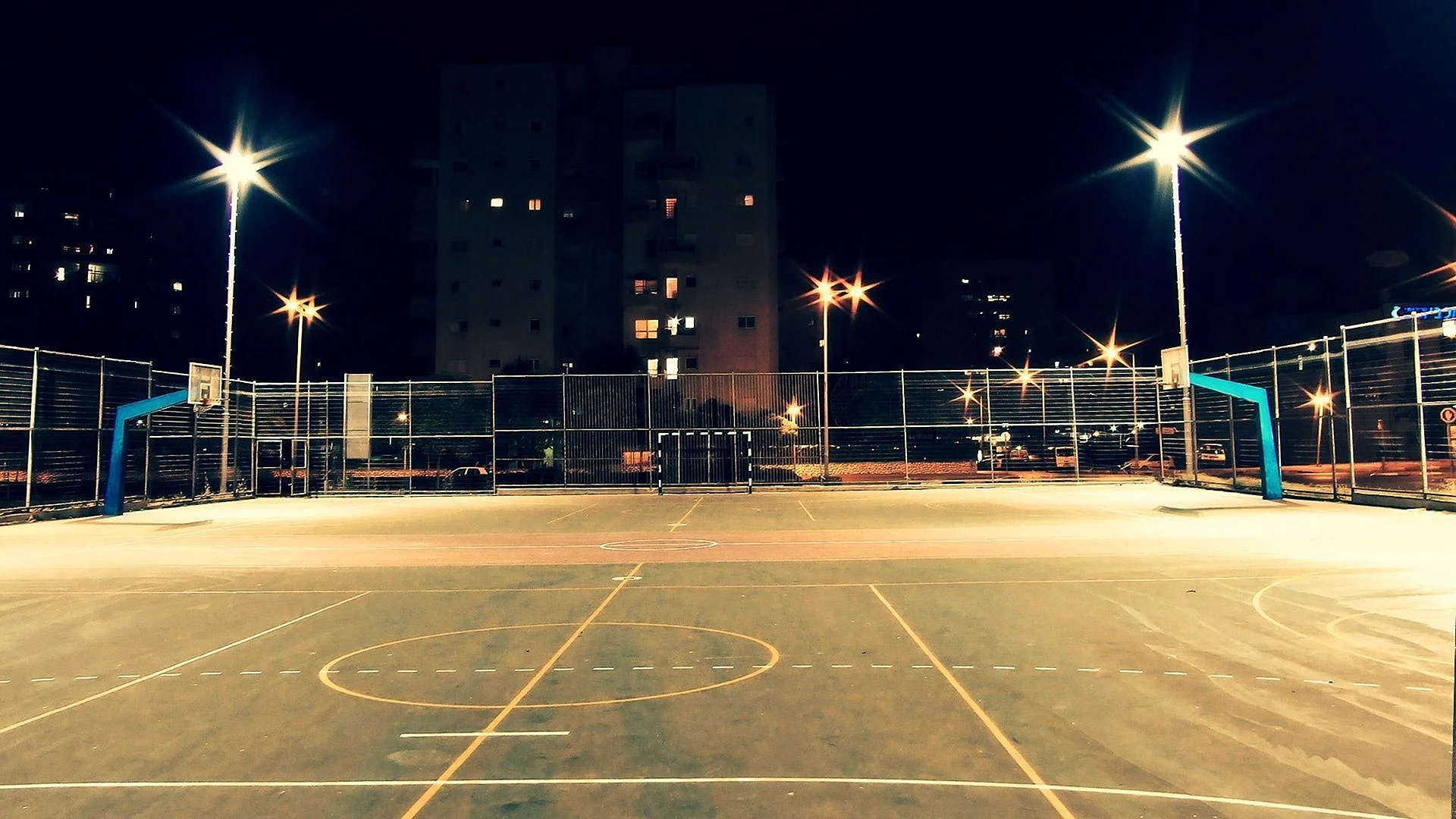 Basketball Court Wallpaper