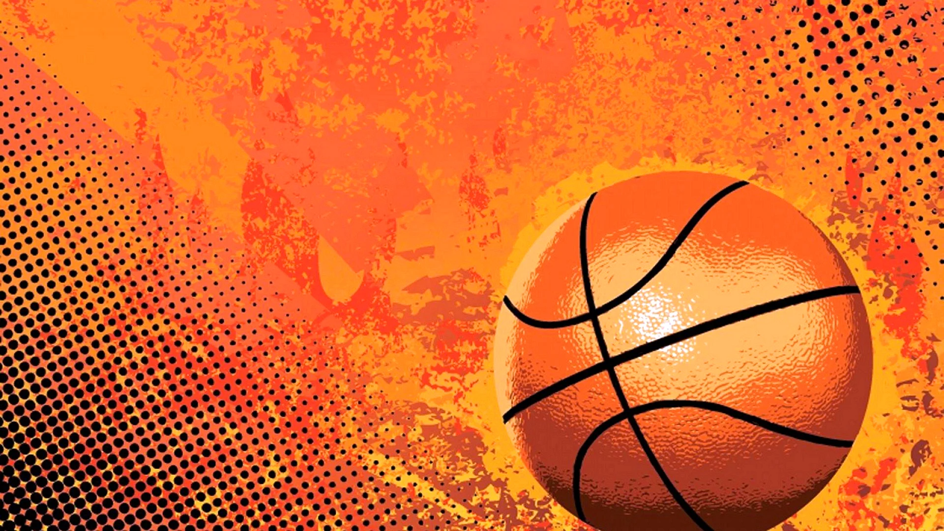 Basketball elements background Wallpaper
