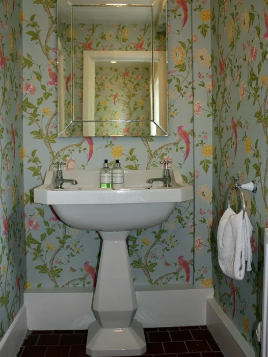 Bathroom Floral Wallpaper