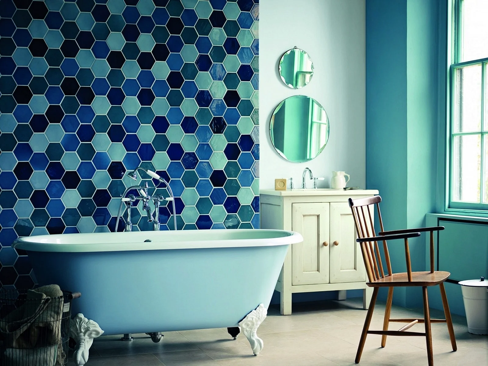 Bathroom Mosaic Tile Wallpaper