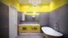 Bathroom Yellow Wallpaper