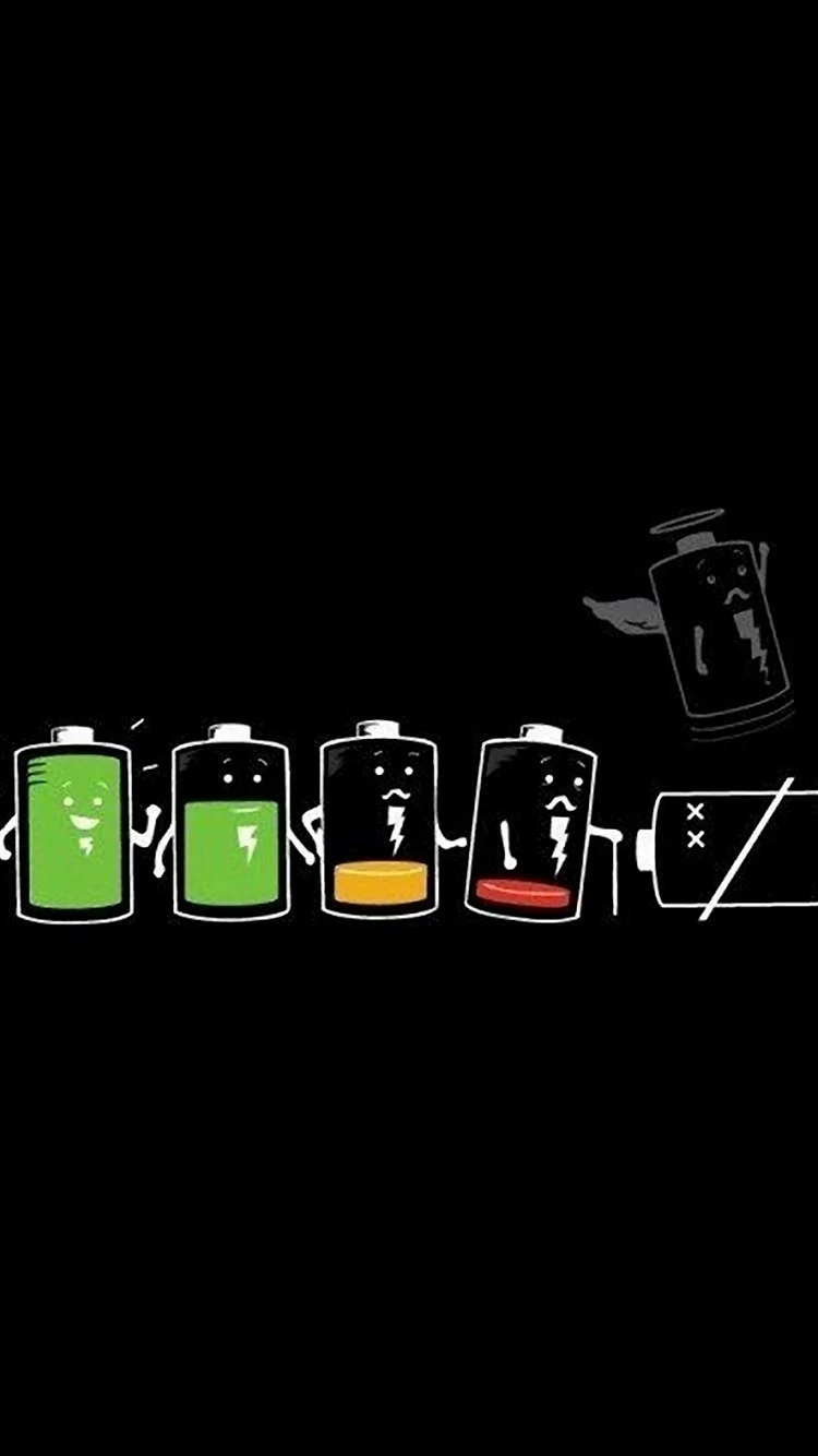 Battery Fun Wallpaper For iPhone