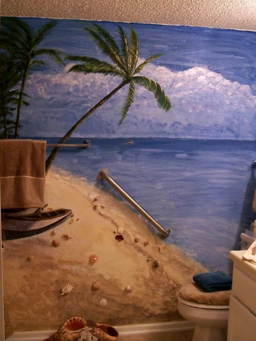 Beach Themed Interior Wallpaper