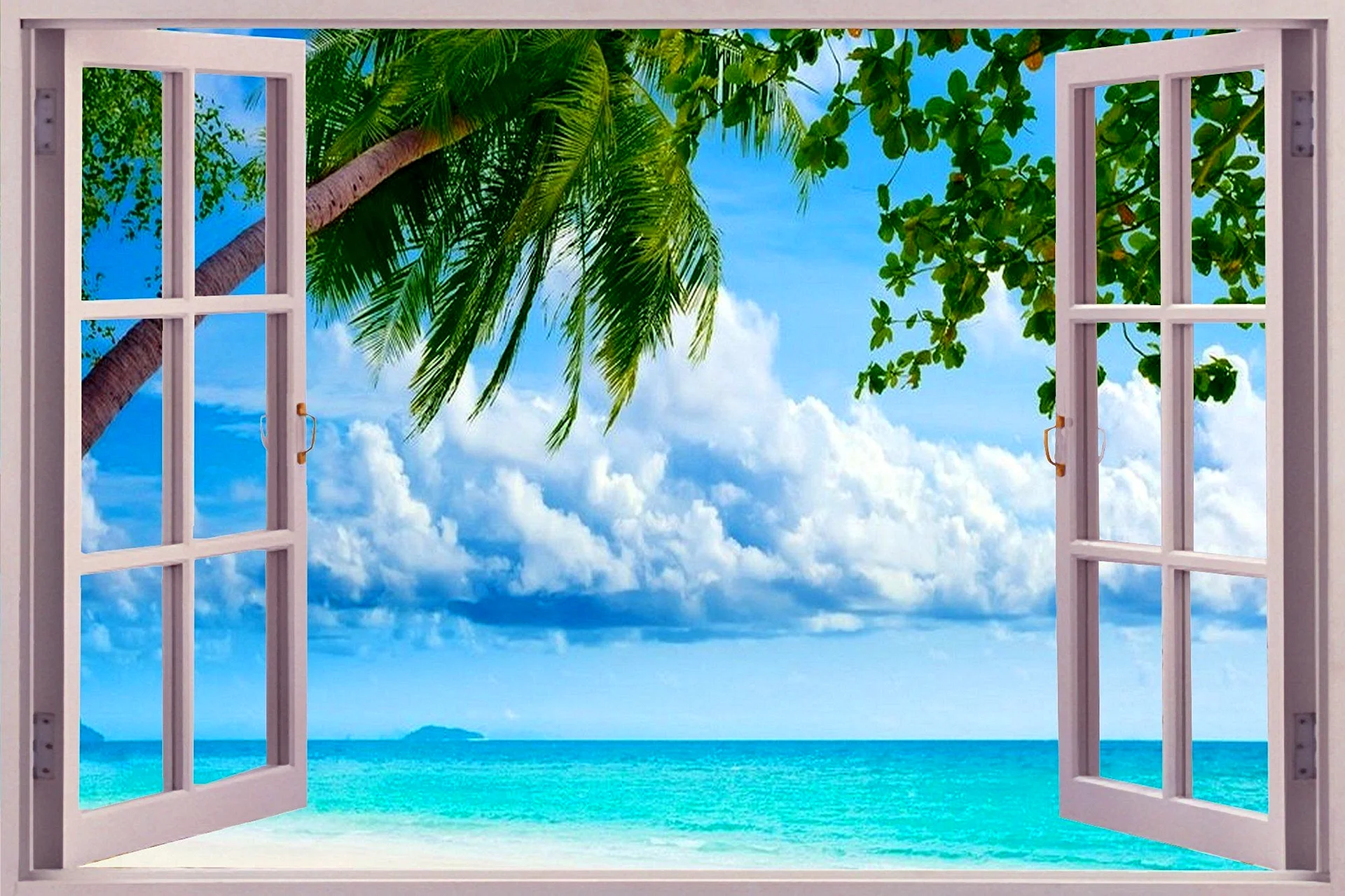 Beach Window Wallpaper