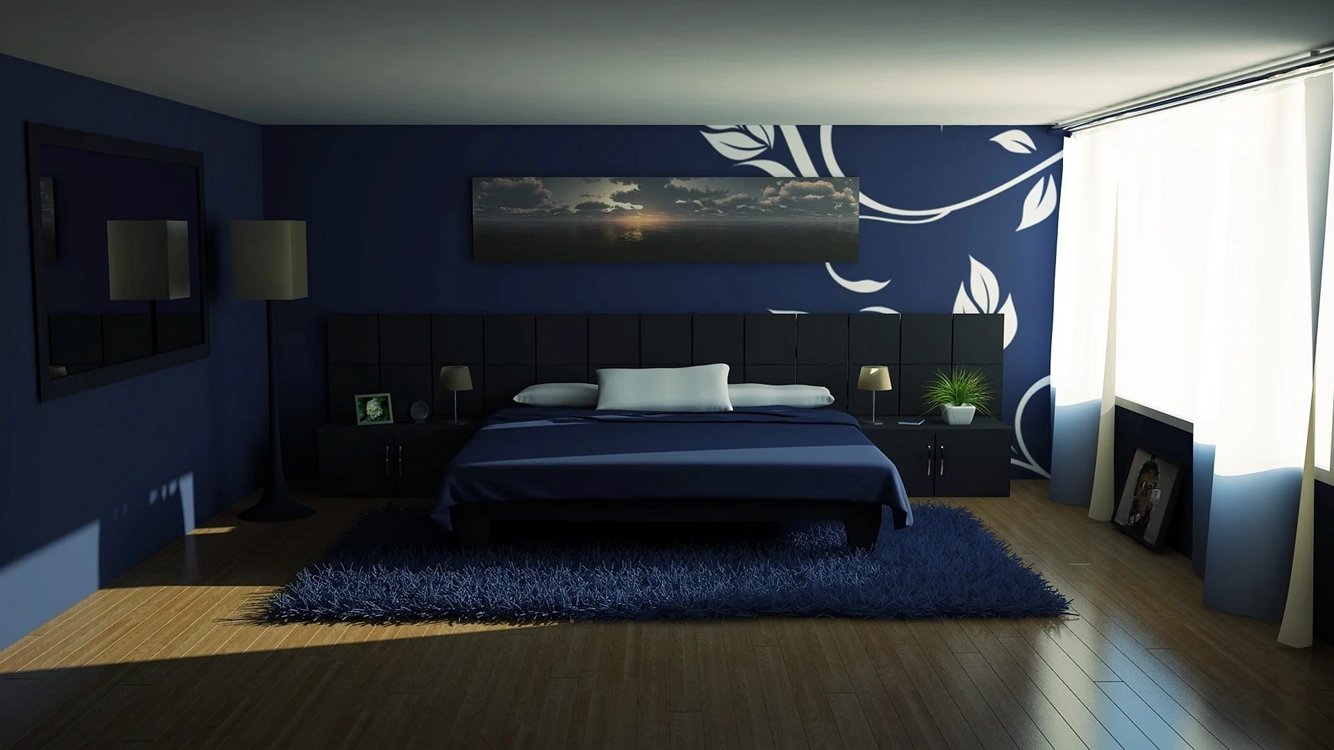 Bedroom 3D Wallpaper