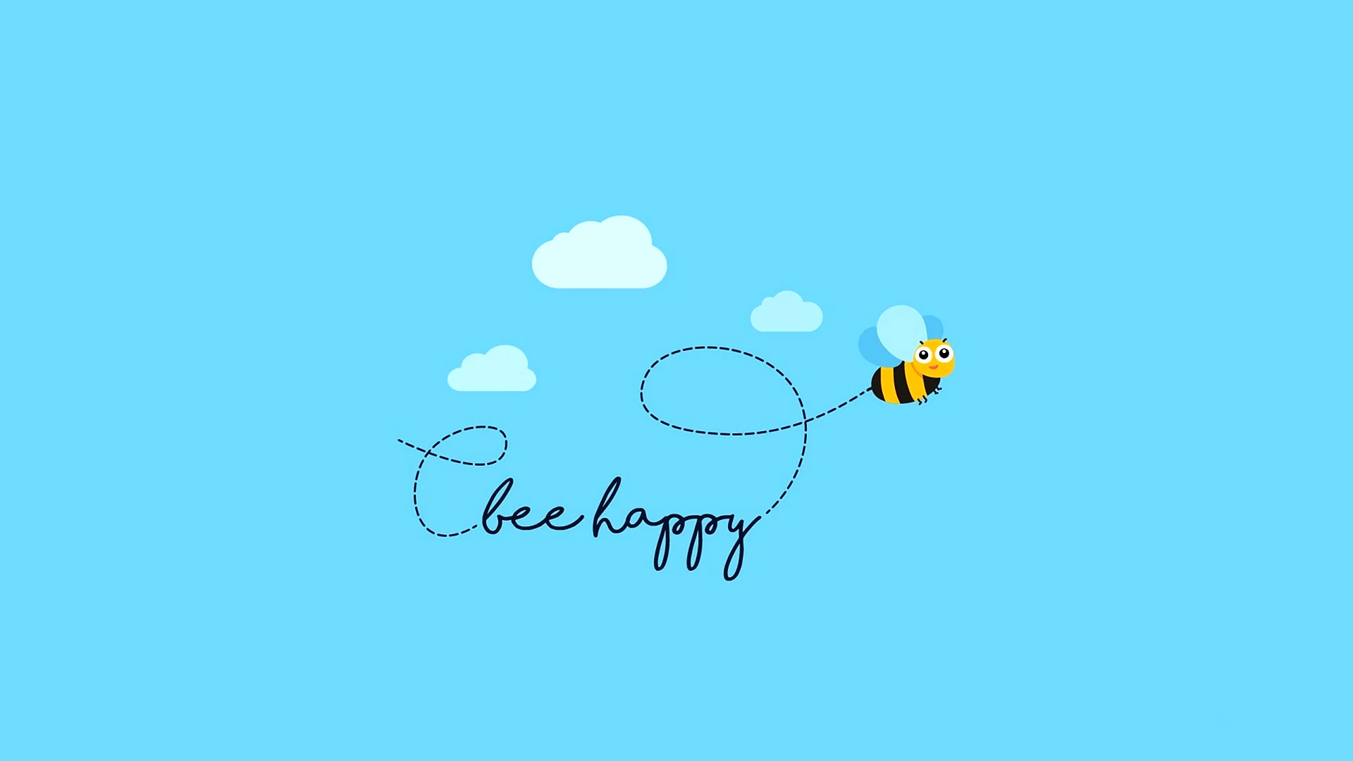 Bee Happy Wallpaper