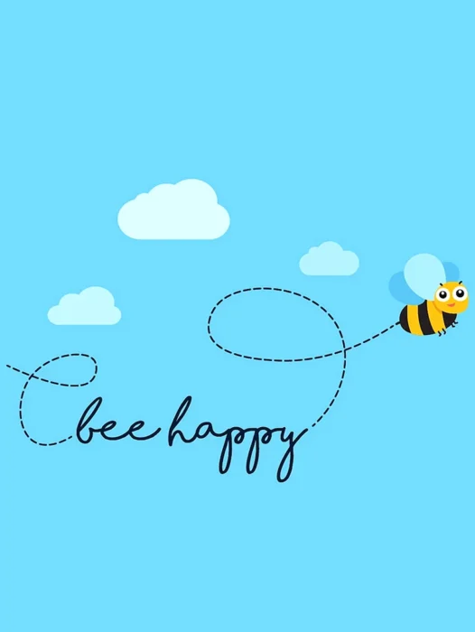 Bee Happy Wallpaper