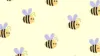 Bee Pattern Wallpaper