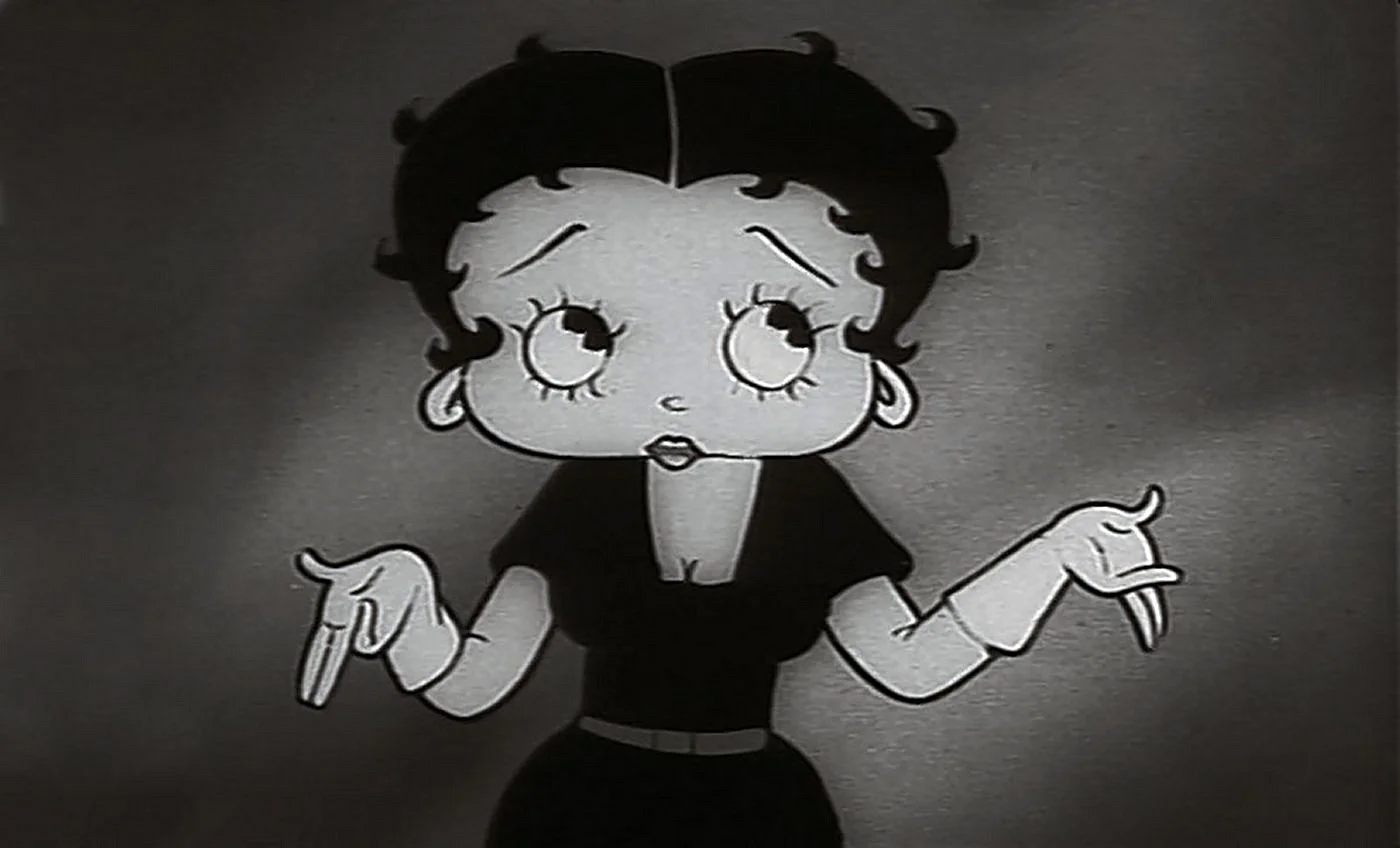 Betty Boop Black and White Wallpaper
