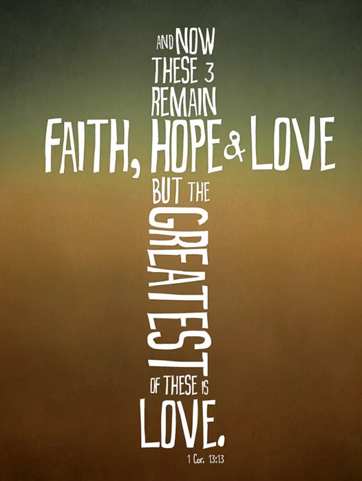 Bible Verse Faith Love Hope Wallpaper
