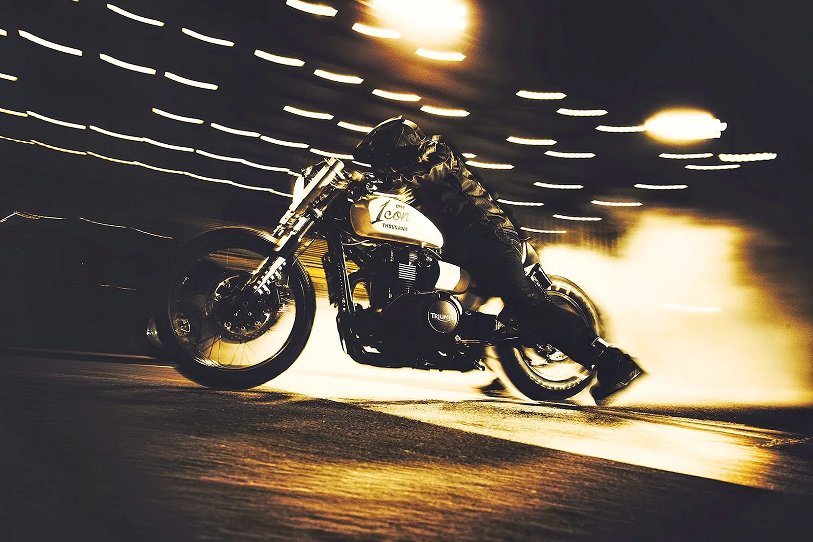 Bike Racer Night Wallpaper