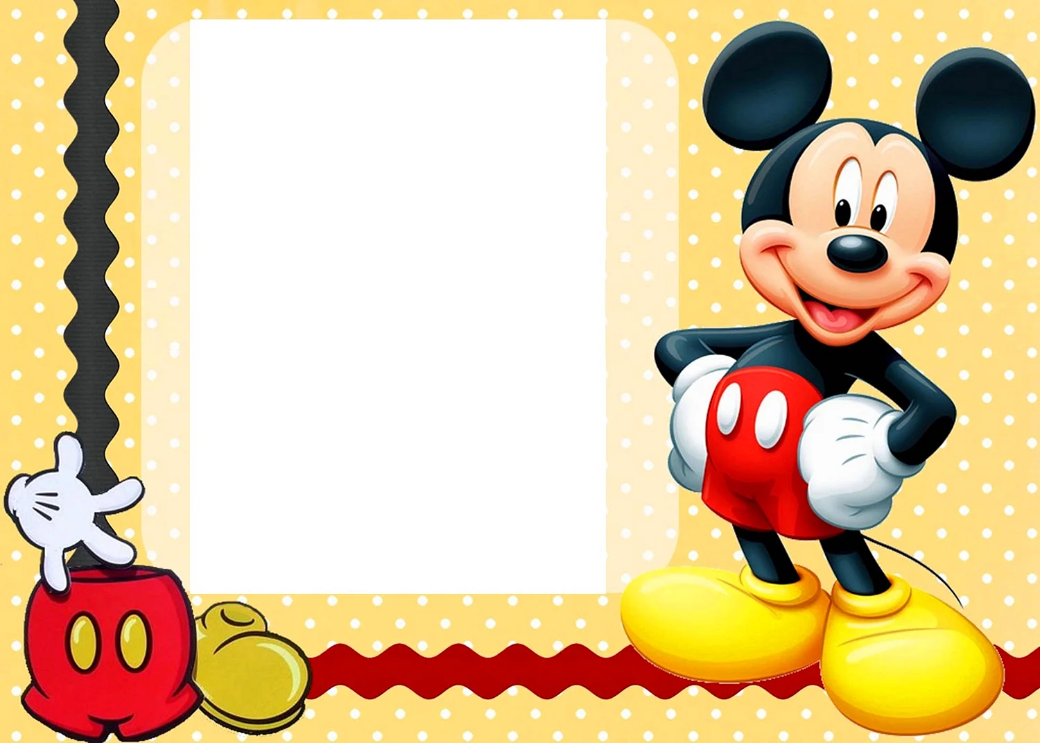 Birthday Invitation Mickey Wallpaper