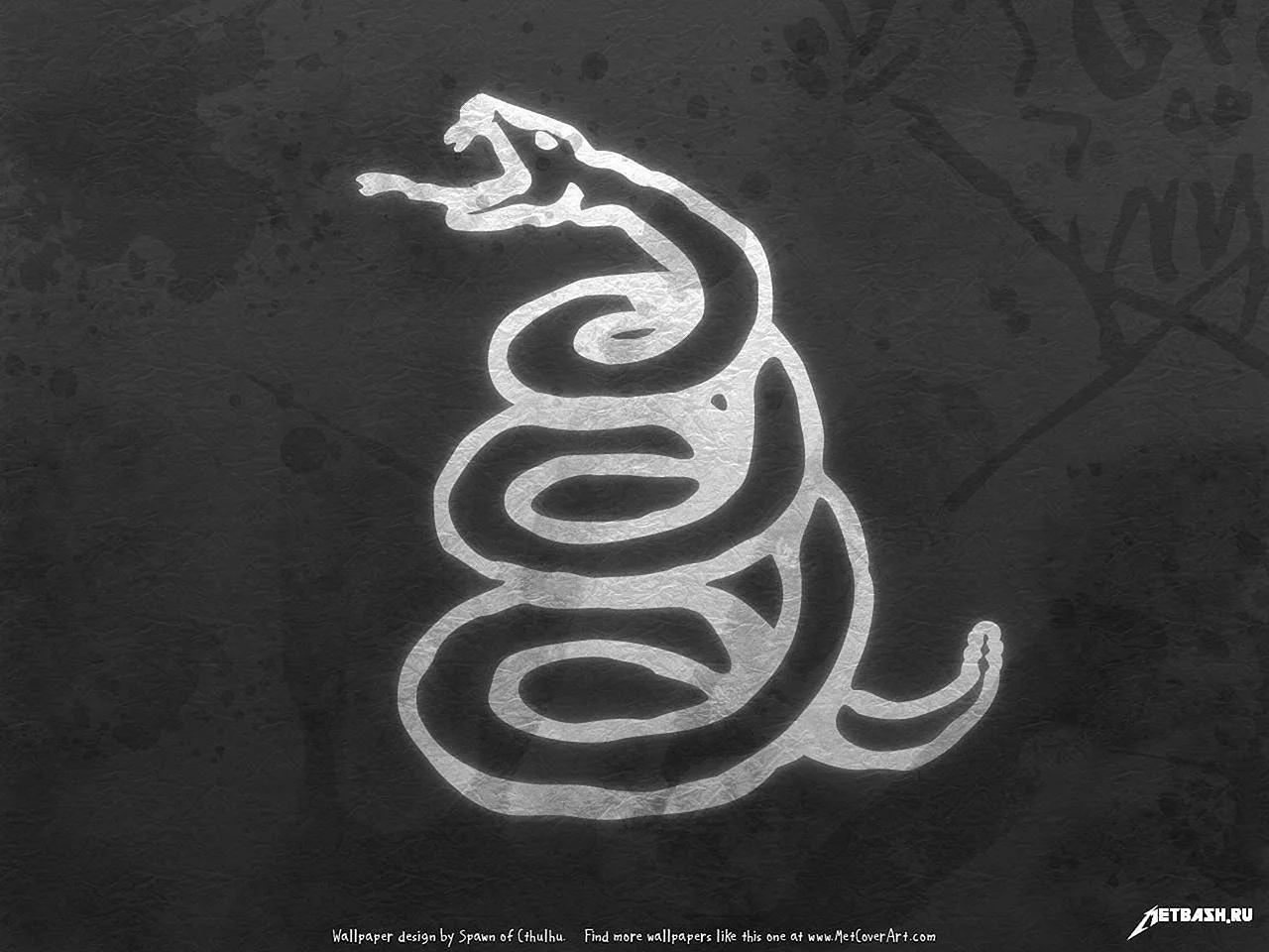 Black Album Metallica Snake Wallpaper